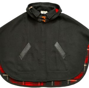 (New) Coach black cape w/ hoodie